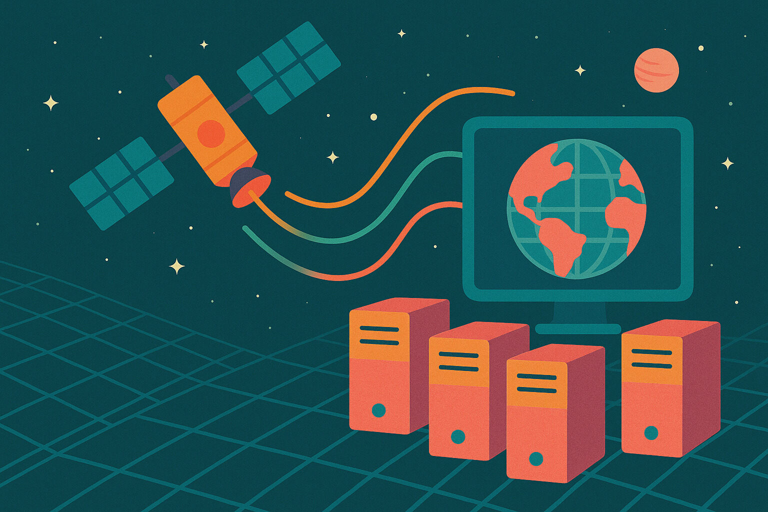 Processing Satellite and Space Data with Grid Computing